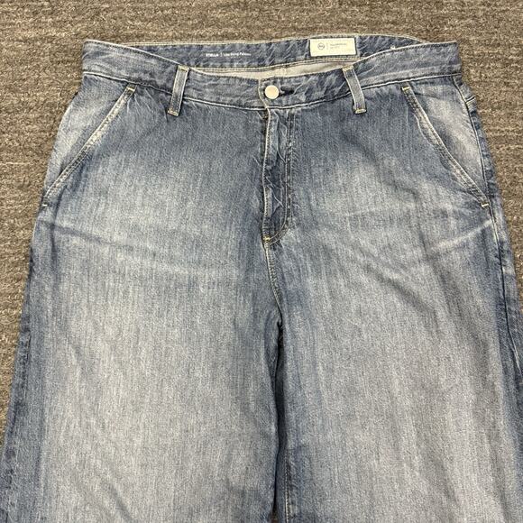 Rag & Bone Stella Low Slung Palazzo Jeans Women 31 Lightweight Wide Leg Lyocell - Picture 9 of 13